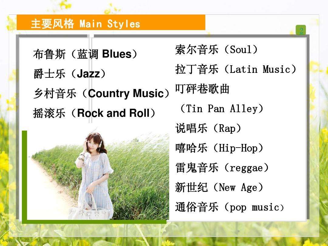 关于个人英语音乐-我的个人英语的信息